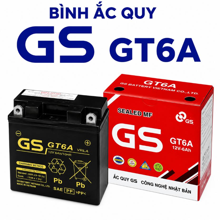 Bình ắc quy GS GT6A