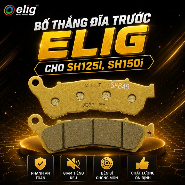 Bố thắng đĩa trước Elig cho SH125i, SH150i 970075