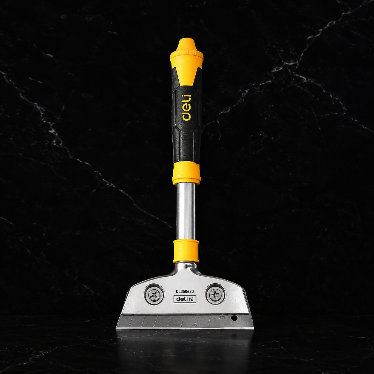 Cây sủi cạo sơn Deli kèm 10 lưỡi dao SK5, dài 260mm