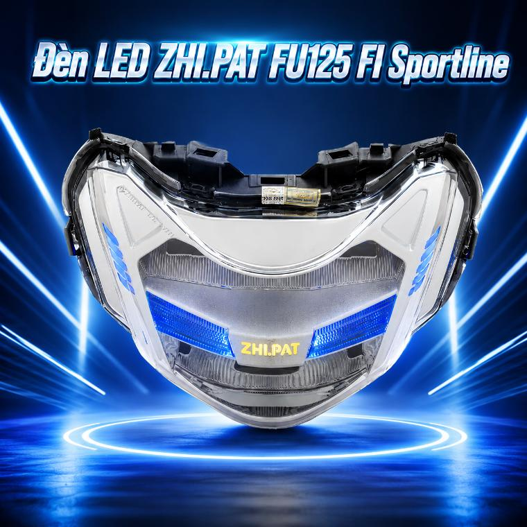 Đèn LED ZHI.PAT FU125 FI Sportline - màu đen xanh dương