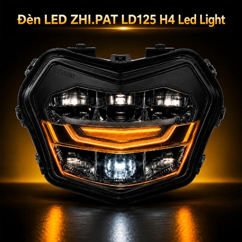 Đèn LED ZHI.PAT LD125 H4 Led Light màu đen