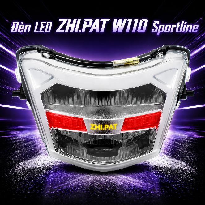 Đèn LED ZHI.PAT W110 Sportline - màu bạc đỏ