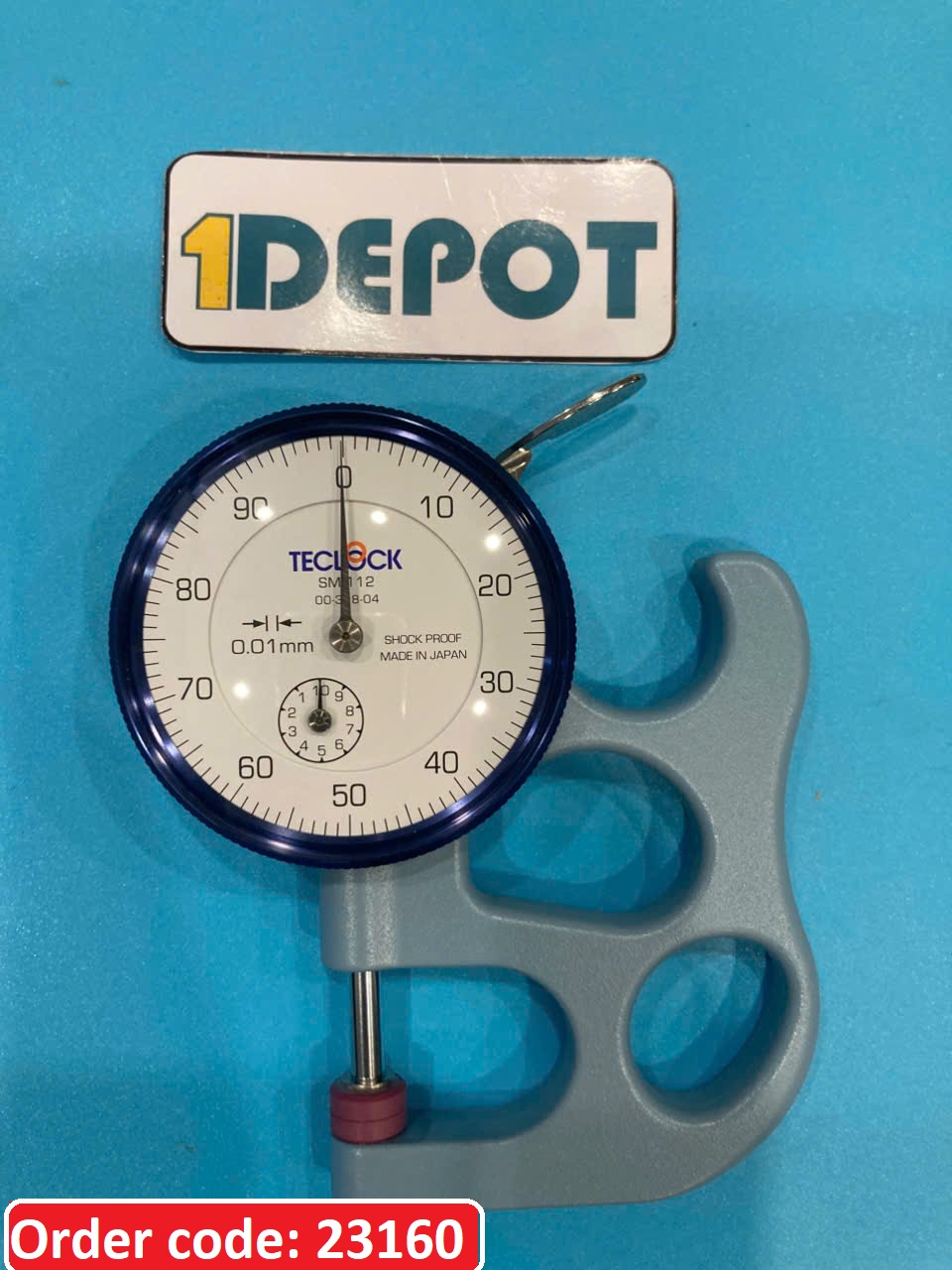 Đồng hồ đo độ dày Teclock SM-112, 0-10mm/0.01mm