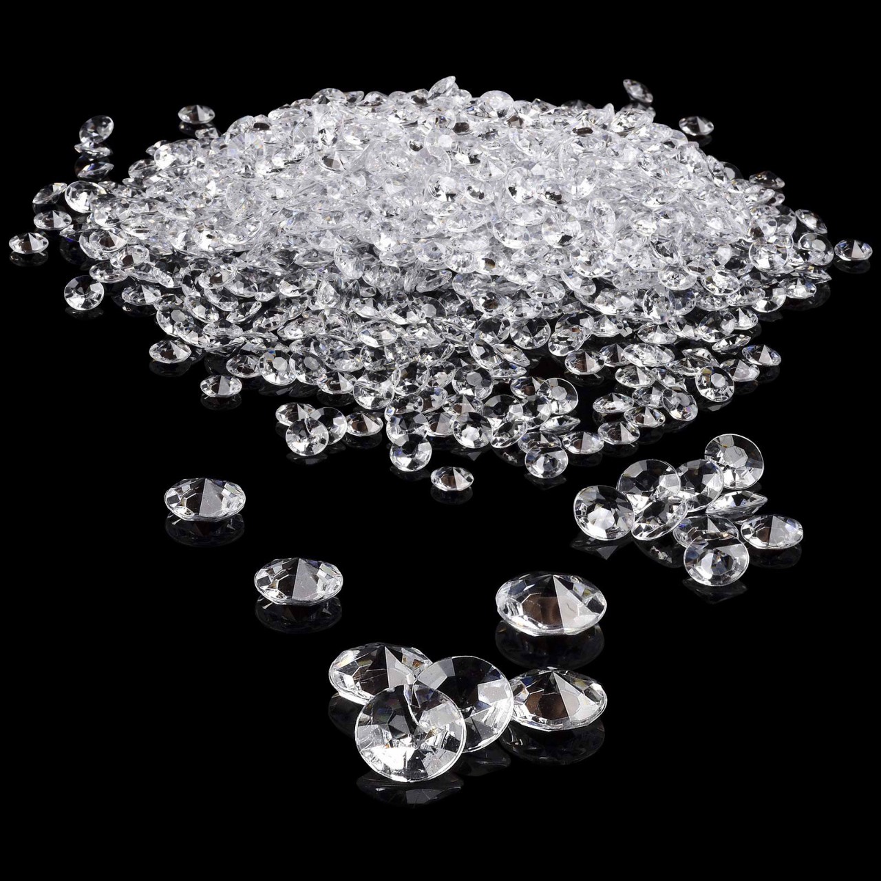 Hạt pha lê giả acrylic siêu nhỏ, trong suốt, dùng trang trí