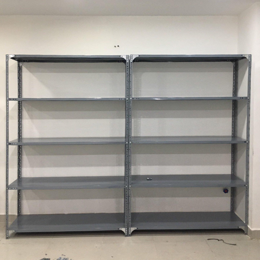 Kệ sắt V lỗ 5 mâm cao 2,4m rộng 40cm dài 1m