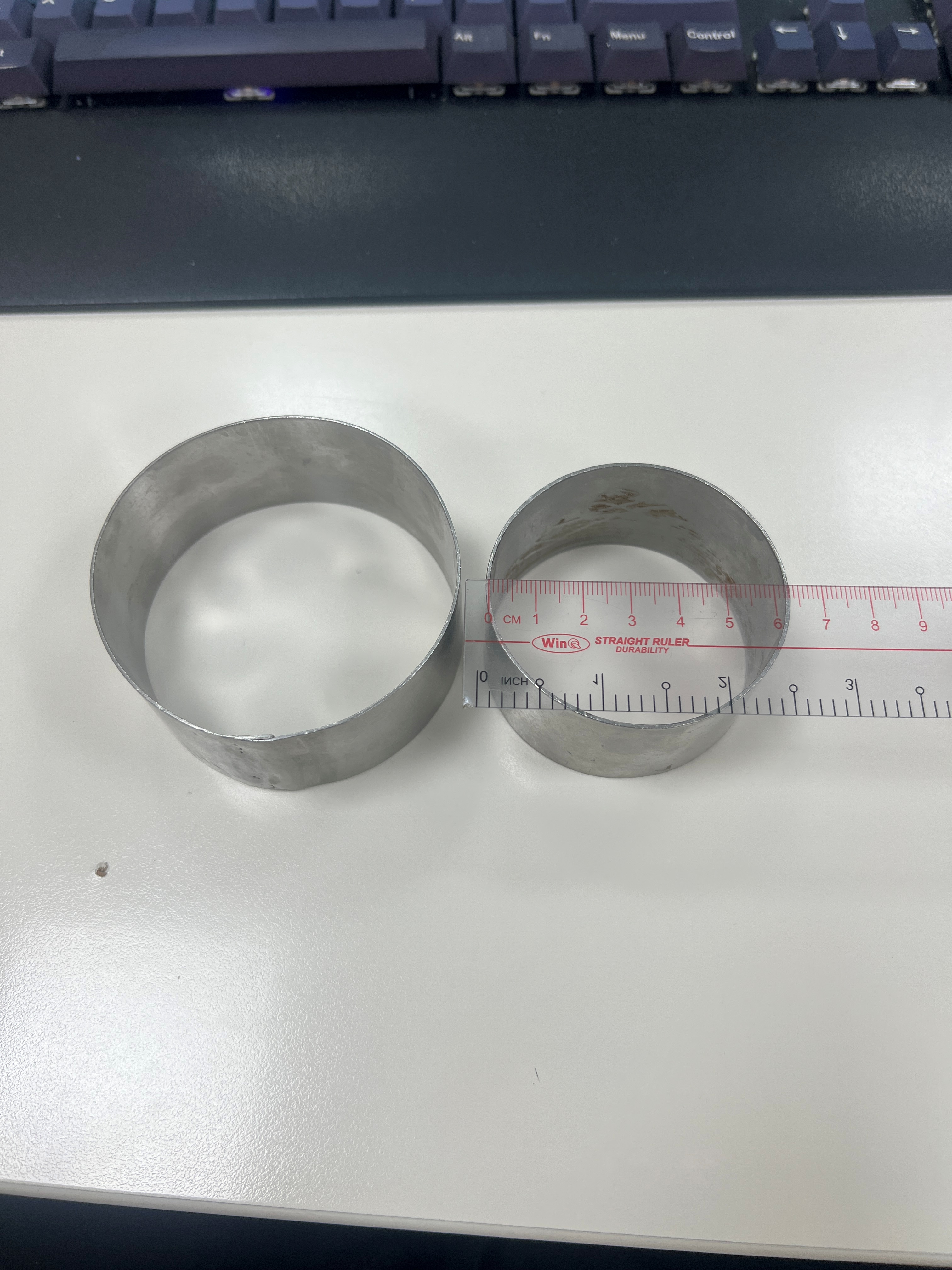 Khuôn ring inox làm bánh dày 7zem, kích thước 6.5 x 3.5cm