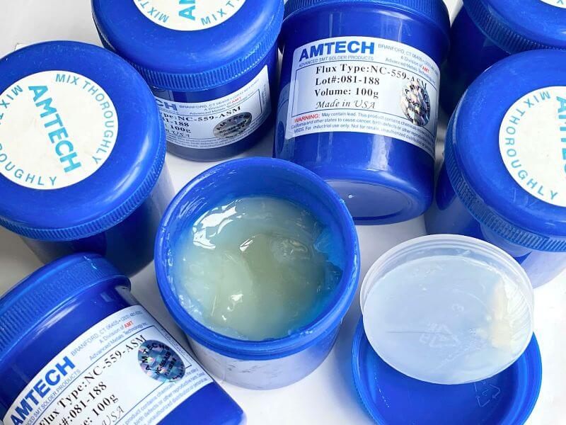 Mỡ hàn Amtech NC-559-ASM 100g lọ xanh nước biển