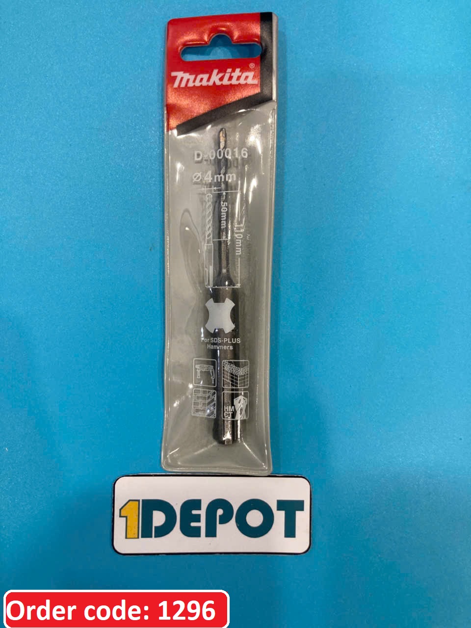 Mũi khoan bê tông chuôi gài SDS Plus 4x110mm Makita D-00016