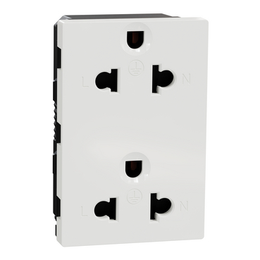Ổ cắm đôi 3 chấu Schneider M3TS426UST2_WE