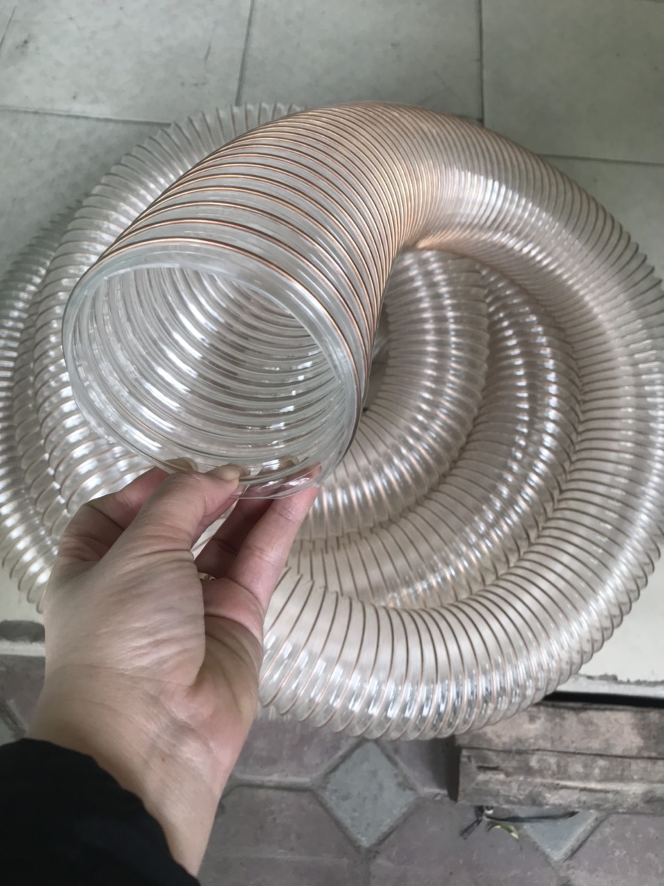 Ống hút bụi lõi thép Phi 200mm