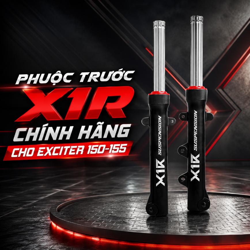 Phuộc trước X1R chính hãng cho Exciter 150-155 KG071125