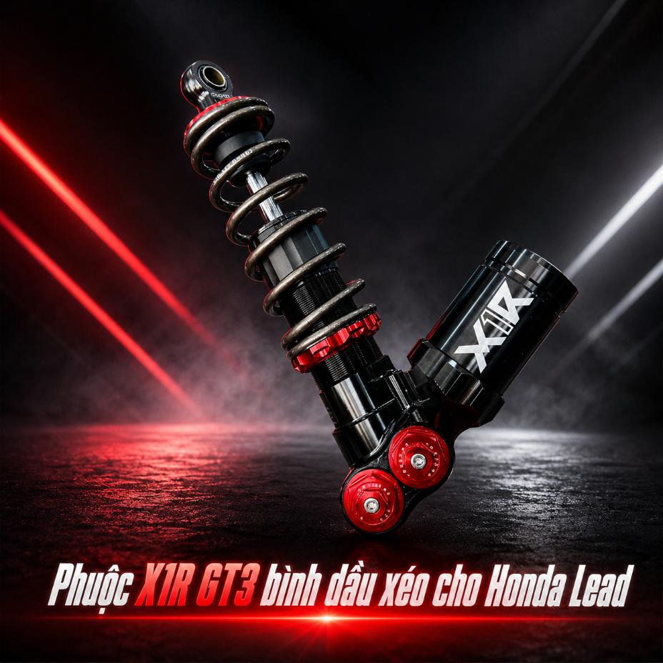 Phuộc X1R GT3 bình dầu xéo cho Honda Lead KG071180