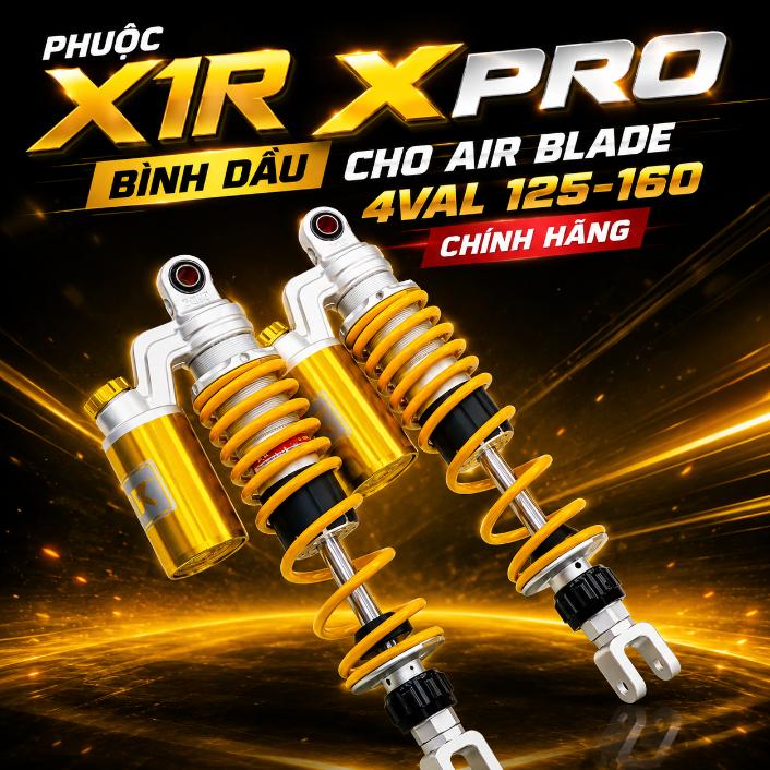 Phuộc X1R X Pro bình dầu cho Air Blade 4val 125–160 chính hãng KG071174
