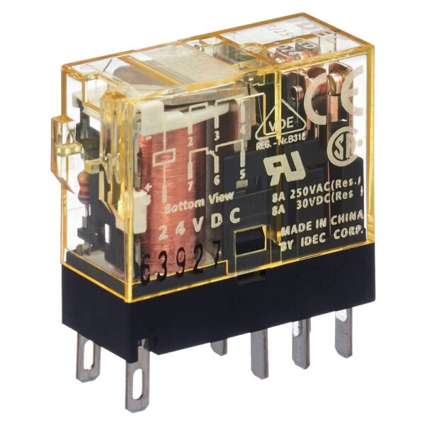 Relay trung gian IDEC RJ2S-CL-A220, điện áp 220V, 8 chân