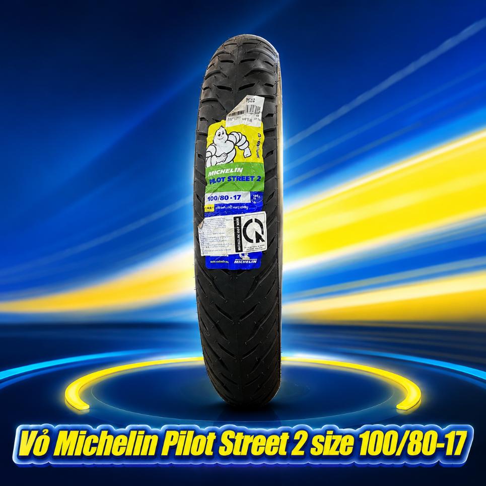 Vỏ Michelin Pilot Street 2 size 100/80-17