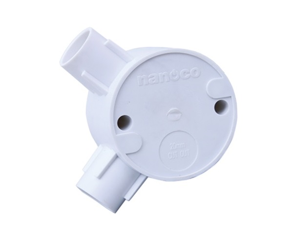 Hộp Nối 2 Ngã Vuông – Hộp Nối Điện, Hộp Nối PVC, Phụ Kiện Lắp Dây | 1Depot