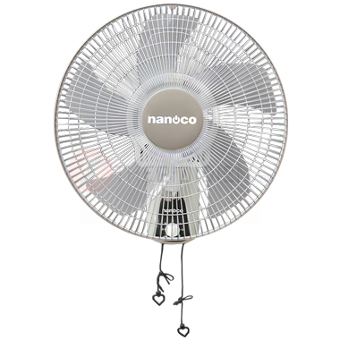 Quạt treo tường 2 dây 47W Nanoco NWF1604G (Màu Xám)