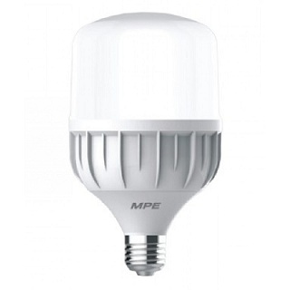 Bóng đèn led buld trụ nhôm 20w MPE LBD-20V ánh sáng vàng