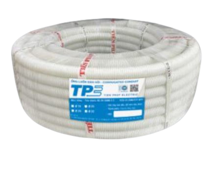Ống ruột gà HDPE Tiến Phát RG16A Ø16mm màu trắng cuộn 50m