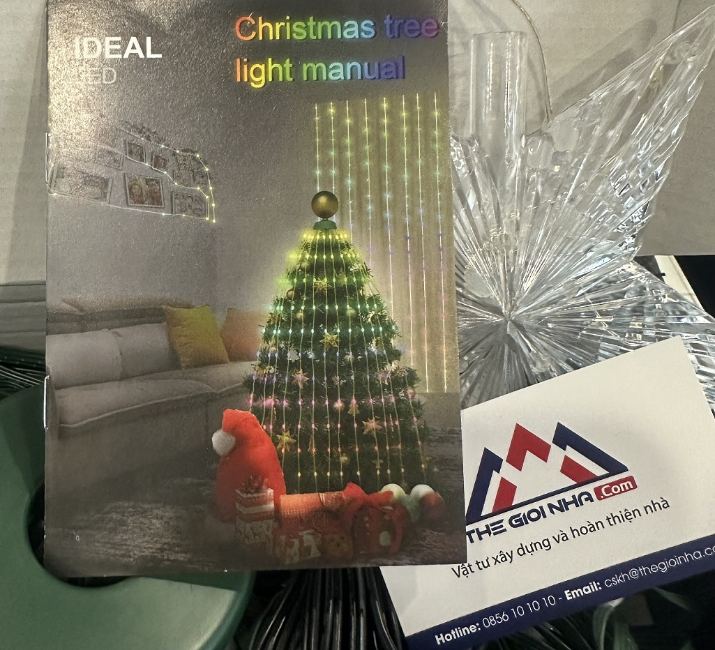 Cây thông ma trận trang trí Noel 2m1