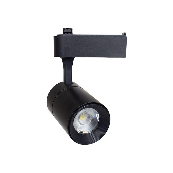 Đèn led chiếu điểm gắn ray 30W TCE 002, Ánh sáng trung tính vỏ đen, kích thước Ø75x180mm