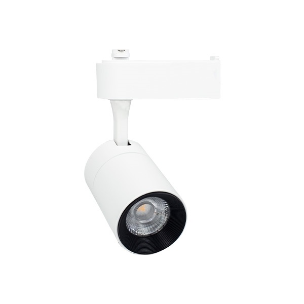 Đèn led chiếu điểm gắn ray 20W TCE 002, Ánh sáng trung tính, vỏ trắng, kích thước Ø60x155mm