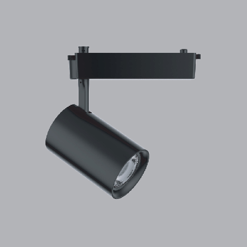 Đèn led chiếu điểm gắn thanh ray thân đen 8W MPE TSLB-8T, ánh sáng trắng, kích thước Ø50x159mm, đóng gói 1 cái/hộp, 40 cái/thùng
