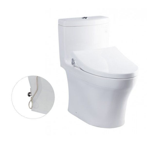 Bồn Cầu TOTO MS889DRE4 Tornado Flush, Kèm Nắp Rửa Lạnh TCW1211A