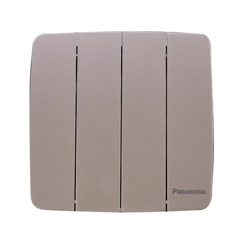Bộ 4 công tắc B, 1 chiều, bắt vít Panasonic  WMT507MYZ-VN 250V - 10A, màu vàng ánh kim
