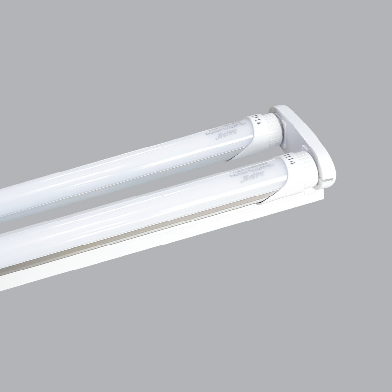 Bộ máng Led tube nhựa nano+PC MPE (bao gồm bóng) 2x9W 0.6m - MNT-210V ánh sáng vàng