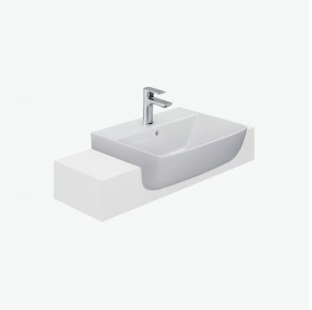 Lavabo INAX L-345V Bán Âm, Aqua Ceramic Kích Thước 530mm