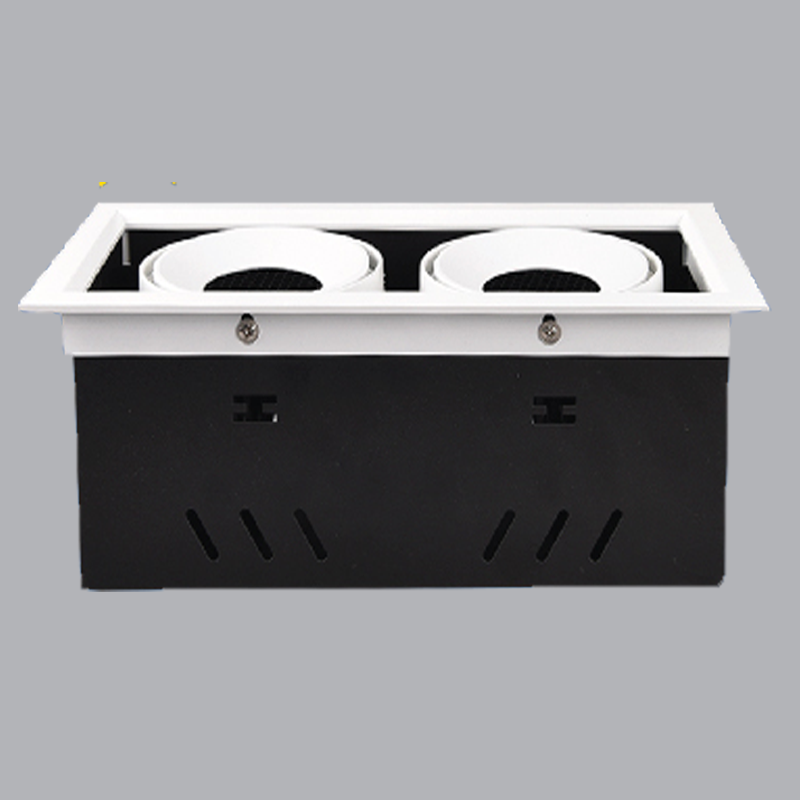 Đèn Led downlight mặt vuông đôi MPE 7Wx2, 122x220x115 mm - DLS-207T ánh sáng trắng