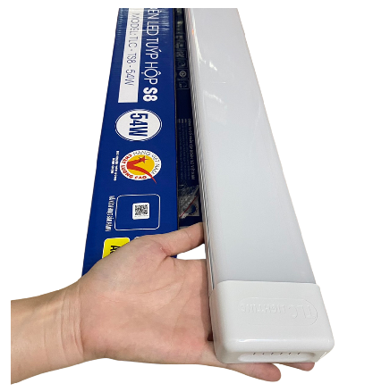 Đèn led tuýp hộp S8 ánh sánh 3 chiều 68W TLC-TS8-68W, ánh sáng trắng