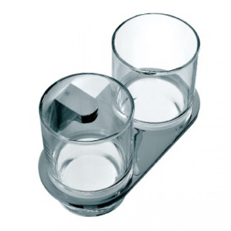Kệ đựng ly Inax KF-843V, Kích thước 160x100x95 mm, mạ Crom