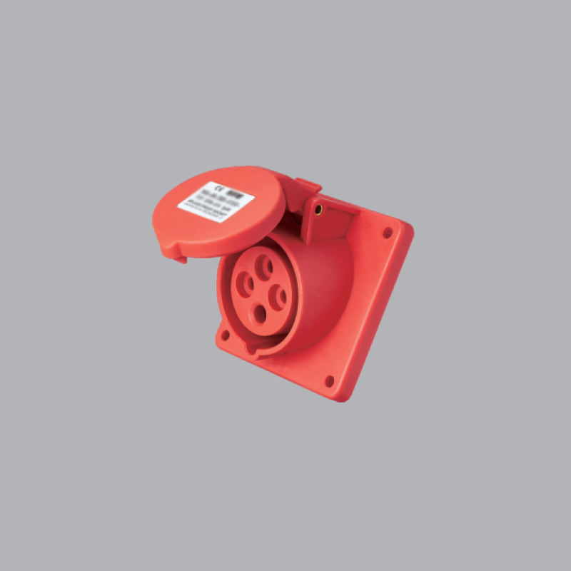 Ổ CẮM CỐ ĐỊNH BẮT TRÊN BẢNG ĐIỆN XÉO MPN-424 32A, 380-415V 3P+E-IP44