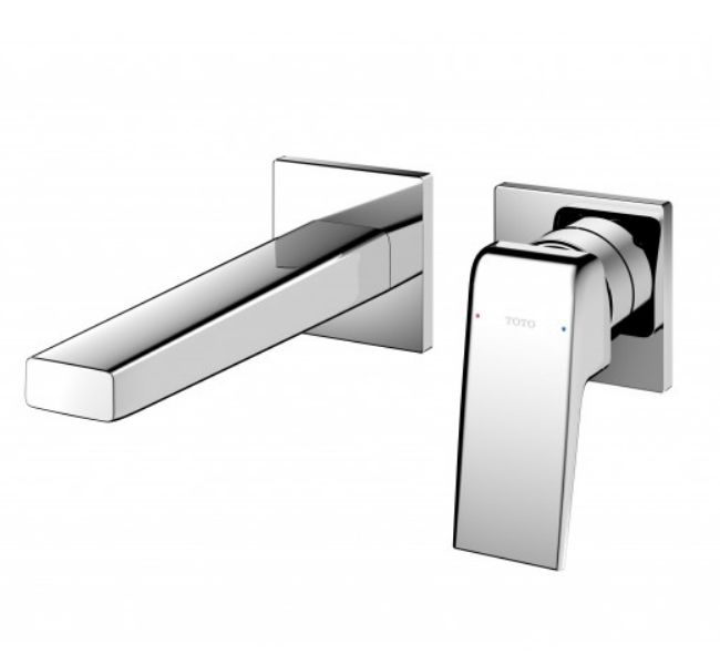 Vòi Lavabo Nóng Lạnh TOTO TLG10308BB Gắn Tường, Cần Dài