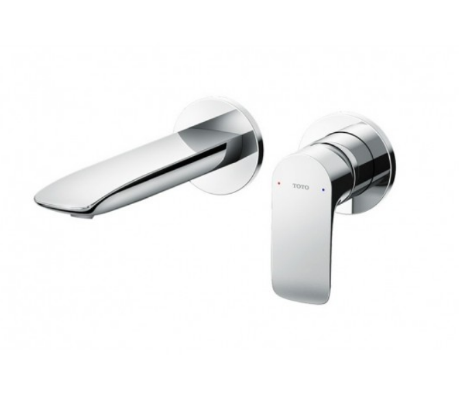 Vòi Lavabo nóng lạnh TOTO TLG04309BB Gắn tường, Kèm bộ xả