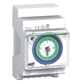Bộ hẹn giờ 24h Schneider CCT15365, 1 kênh 16A, pin dự trữ 200h