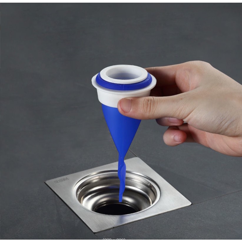Ống silicon khử mùi hôi, phễu chống hôi ngăn côn trùng cho lỗ thoát sàn Ø78mm