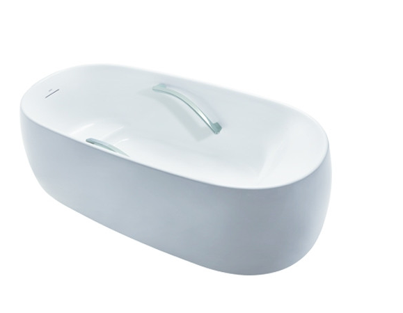 Bồn Tắm Đá Cẩm Thạch Nhân Tạo TOTO PJY1744HPWEN Có Tay Vịn, Kèm Bộ Xả TVBF412