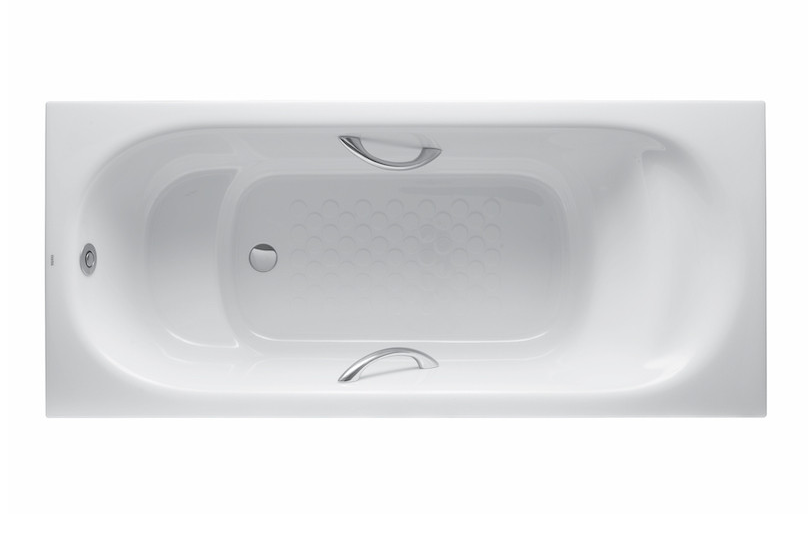 Bồn Tắm Ngọc Trai TOTO PPY1750HPE Có Tay Vịn, Kèm Bộ Xả TVBF412/DB505R-3B