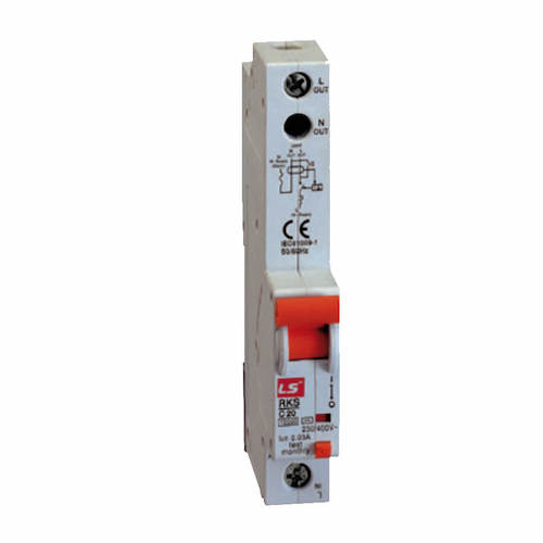 Cầu dao điện loại tép bảo vệ quá tải và chống rò điện RCBO LS, RKS 1P+N 10A 10kA