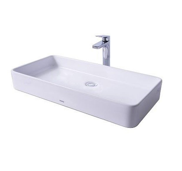 Chậu rửa Lavabo đặt bàn Toto LT952 sứ cao cấp, thiết kế bo tròn sang trọng