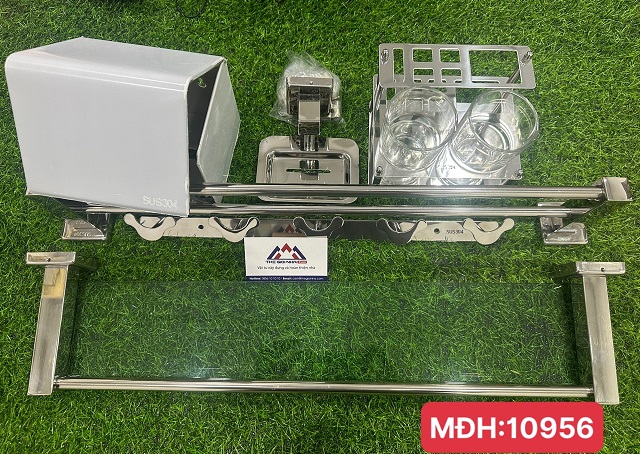 Bộ 6 Món Vuông LUCO I304 - V1 Chân Dài, Mắc Áo Bướm