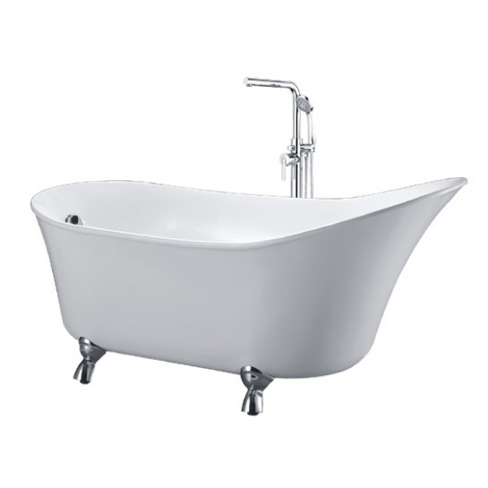 Bồn Tắm CAESAR KT1160 Đặt Sàn 1.6M, Acrylic Cao Cấp