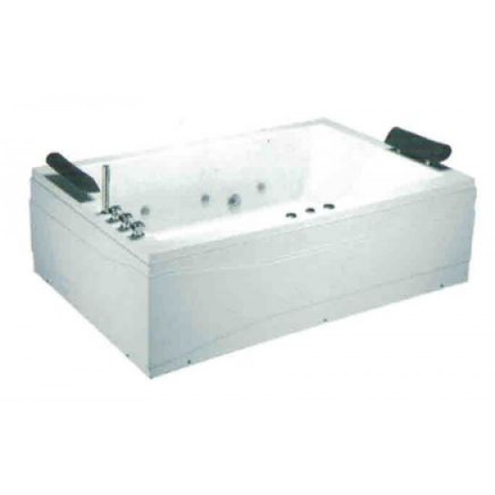 Bồn Tắm Đôi Massage Xây CAESAR MT7180C Thủy Lực, Đèn LED 1.8M
