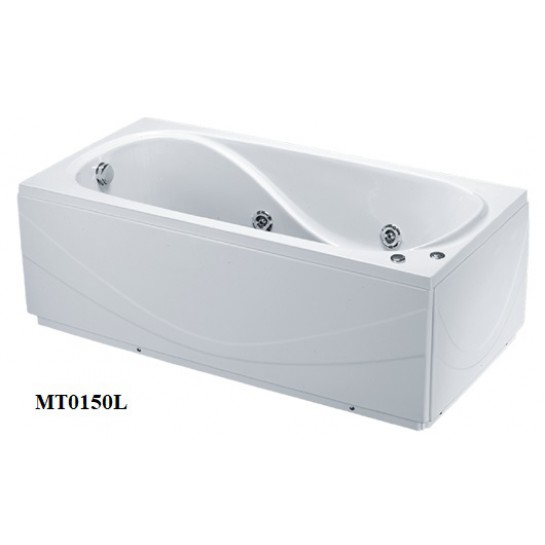 Bồn Tắm Massage 1.5m Chân Yếm CAESAR MT0150