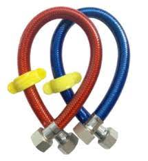 Dây cấp 40cm xanh đỏ 3 lớp, ty đồng, ốc sần