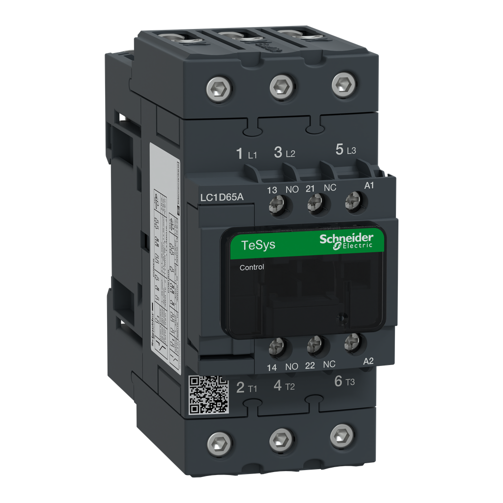 Khởi động từ TESYS DECA với cuộn dây điều khiển loại AC, 7.5KW 18A, Schneider LC1D18M7