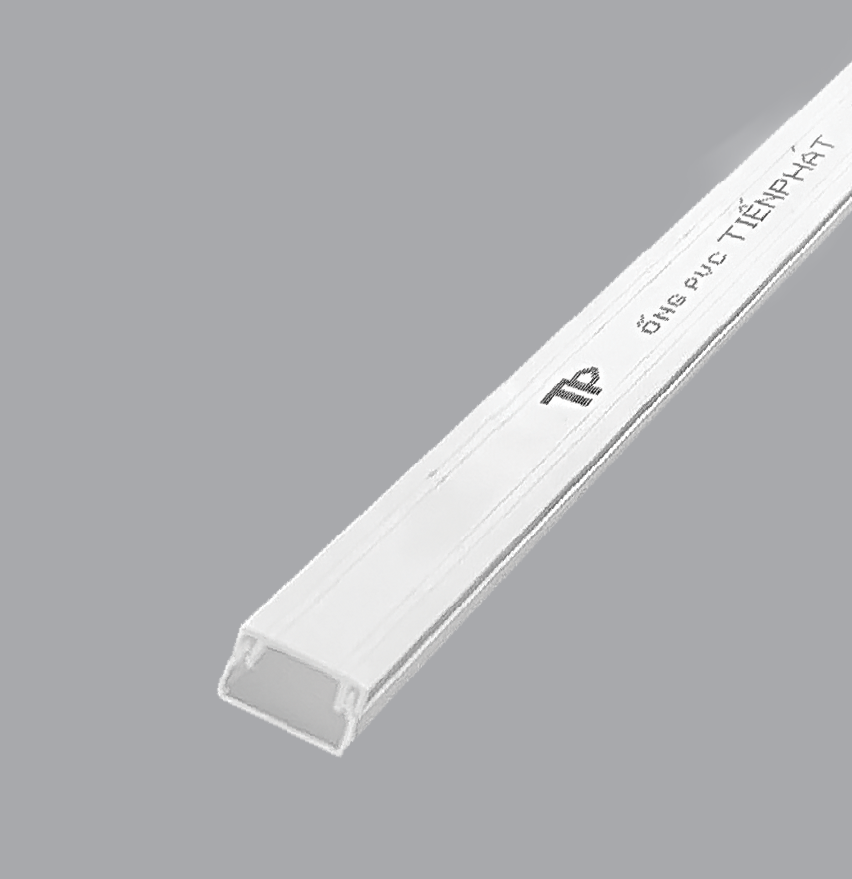Nẹp nhựa vuông luồn dây điện 1P5 Tiến Phát V15/1 ( V1p5 ), cây dài 1m7